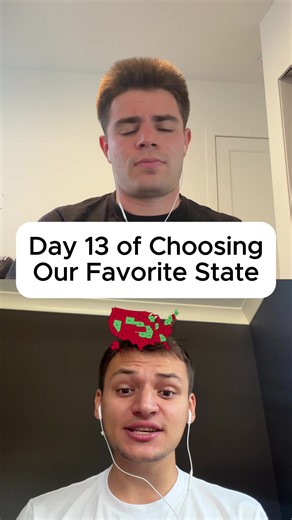Day 13 of Choosing our Favorite State 🧐 #comedy #states #usa #favoritestate #gimmefive