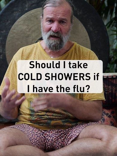If you've got the flu, it's best to take a break from cold exposure 🤧 Do the breathing exercise instead to bring down the inflammation and when you feel better hit the cold showers again🚿🧊 #coldshower #flu #breathingexercises #breathing #coldwatertherapy #wimhof #wimhofmethod #fyp