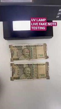 How to Check Fake Note Under UV Lamp 💡💵 | Live Demo