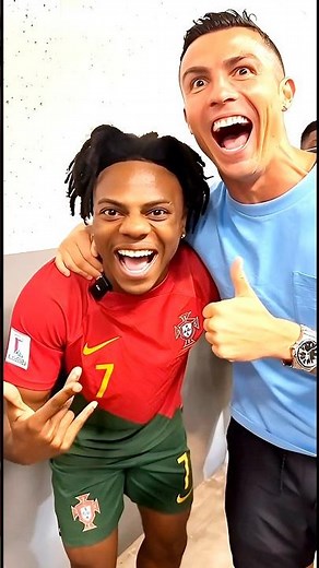 Cristiano Ronaldo & IShowSpeed Epic Celebration Moment! | Ultra Realistic Reel Shot