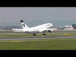Iran Air Airbus A310-300 landing& take off ✈ Vienna Airport
