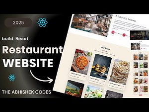 How to build a Restaurant Website in React JS & Tailwind CSS | Frontend Project (Hindi Step-by-Step)