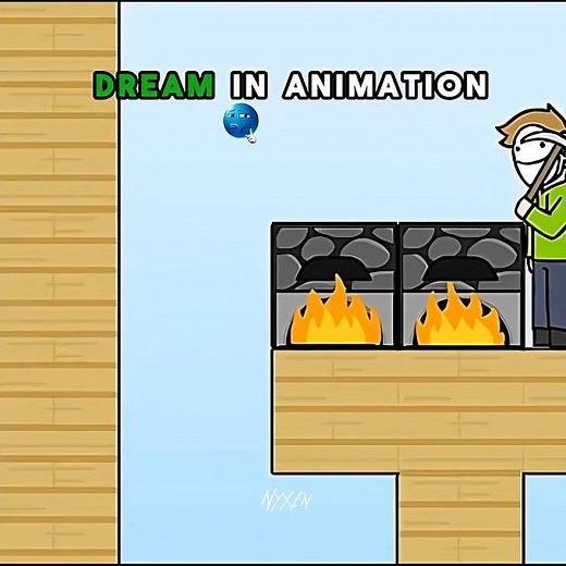 Dream in Animation vs dream in real 🥶👑 #minecraft