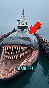 TOP 5 DEADLIEST CREATURES LURKING IN THE DEEP SEA😱 #deadliestseacreatures #animals #shorts