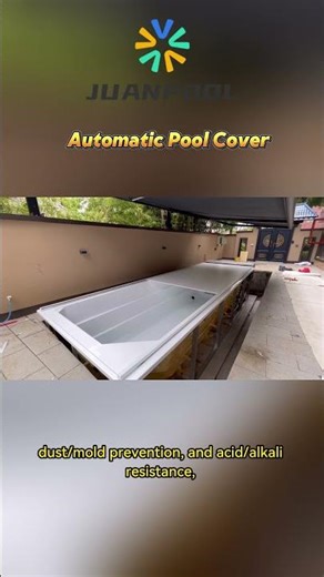 Automatic Pool Cover#swimmingpool#piscine#juanpoool#PoolCover#ElectricPoolCover