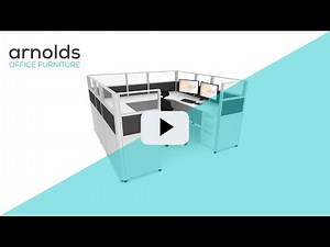 Sunline Sliding Cubicles Animation by Arnold's Office Furniture - The Future of Cubicles