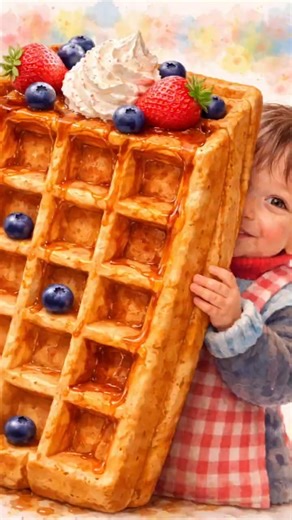 Homemade Waffles with a Toddler | Khasi Family Kitchen | Easy Breakfast Recipe