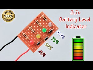 Battery Level Indicator // 3.7 Volt Battery Charger // Battery Level Indicator 3.7v