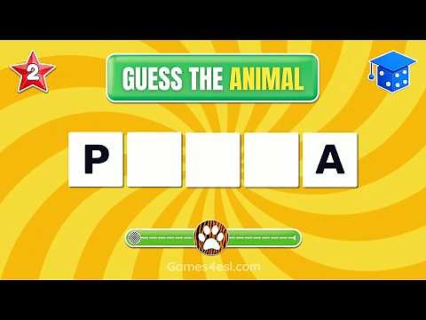 Can You Guess the Animal from Just 2 Letters? | Animal Guessing Game