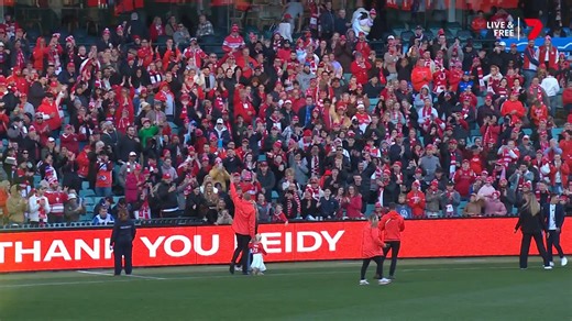 The SCG says farewell to Sam Reid ❤️️🤍 | 7AFL