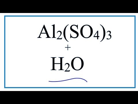 Equation for Al2(SO4)3 + H2O (Aluminum sulfate + Water)