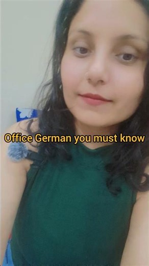 Speak polite German in office 🇩🇪A1 formal greeting practice #politegerman #office german #viralshort