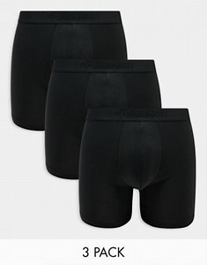Calvin Klein CK Black 3 pack boxer briefs in black | ASOS