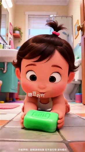 The laundry soap actually complained about the old lady's animated children. I used it to draw t