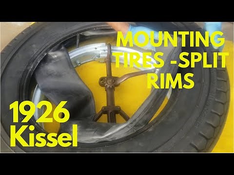 How to Mount Tires on Split Rims - 1926 Kissel 6-55 Brougham - Part 13