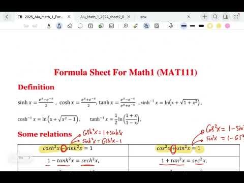 Derivatives of Hyperbolic functions