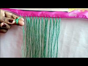 Expert Reveals Simple Saree Kuchu Technique with Small Flower Beads