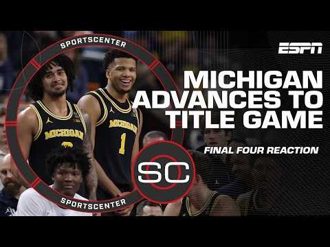 Final Four Reaction 🍿 UConn & Michigan advance to title game | SportsCenter