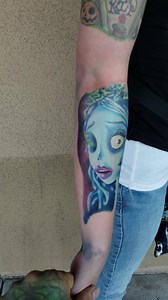 63 reactions · 12 comments | Had blast on this corpse bride tattoo...
