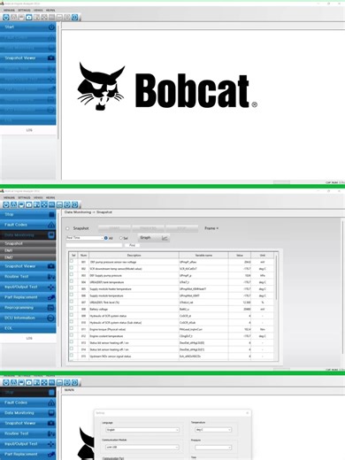BOBCAT ENGINE ANALYZER DCU #Automotive_Software_Tuning #internationaltrucks #heavyequipment #automotivetechnician #chiptuning #autodiagnostics #excavator