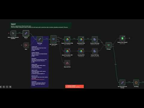 KB-System - Upsert, Pinecone Vector Database, First Agent Setup