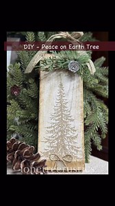 DIY - I ❤️ Mod Podge… Just finished up this ‘Peace on Earth Rustic Tree Hanger’, that was made with a napkin and a scrap piece of wood. It could be hung on the wall, a door or if you like larger ornaments, can be used on your tree! So easy and is so rustic and cute!! Thank you for watching and be sure to like & follow us Lone Tree Rustics for more DIY fun! #diy #diyprojects #joannfabrics #diycrafts #crafting #creative #christmas #christmasiscoming #christmasdecorations #ChristmasOrnaments #easyc