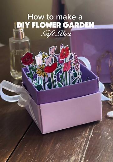 DIY Flower Garden Gift Box Tutorial