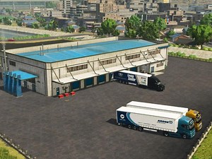 模拟农场25两款物流分配MOD-Industrielogistik和Logistics Center
