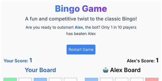 Project Idea #6 - Building a Bingo Game