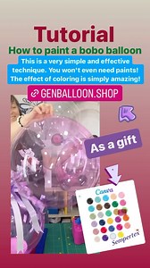 INew tutorial 🎉🎉🎉 You can buy tutorial in Genballoon shop. Link in tap link in the profile header ⬆️ In this video tutorial, I will teach you how to change the color of a bobo balloon. I will teach you how to paint a bobo balloon. This is a very simple and effective technique. You won’t even need paints! The effect of coloring is simply amazing! I will show you step by step the whole coloring technique, show you all possible mistakes when coloring, which will save you money and time. As a gif