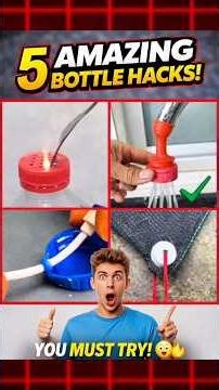 5 Genius Bottle Hacks You Must Try! 🤯 #homehacks #facts #secrethacks