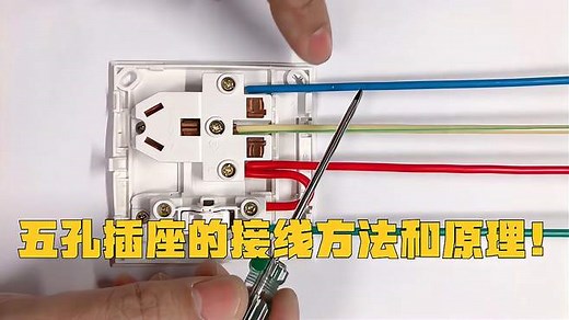 电工知识：五孔插座的接线方法和原理！