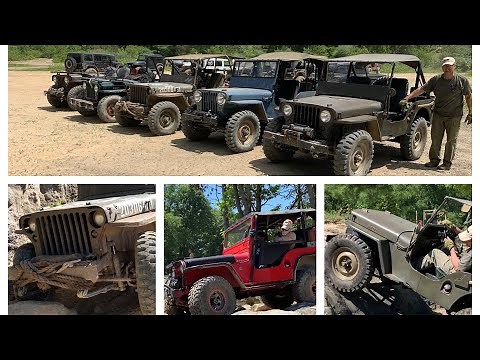 Willys Flatfender Jeeps @ Southington Offroad Park - Ohio