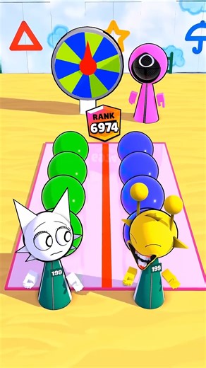 552K views · 39K reactions | Incredibox Sprunki — Complex Balloon Stepping Squid Game #sprunki #animation #trending | Buggy Huggy | Facebook