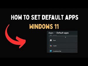 How to set default apps Windows 11