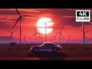 1 Hour of Endless Sunset Drive 4K Live Wallpaper