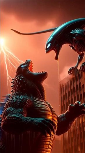 GODZILLA vs XENOMORPH Full Fight 4K 🦖💀 Who Wins?