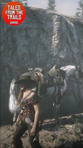 Red Dead Redemption 2: How to mount your horse from a height. #shorts #rdr2shorts