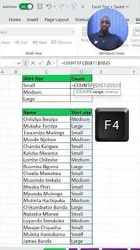 Count Specific Data in Excel Using COUNTIF