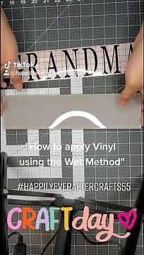 How to apply vinyl with the Wet Method