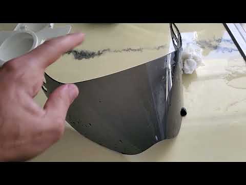 Best way to clean your motorcycle helmet Visor, Shield. (No Scratches)