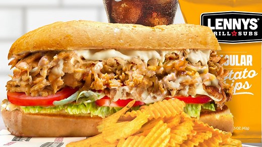 Come get a 5" Chicken Philly Cheesesteak combo for just $6.49! Use the link ⬇ to order online or use the 📱 Lennys Grill & Subs® mobile app for 🚗Curbside Pick up or Carry Out. https://order.lennys.com/ | Lennys Subs