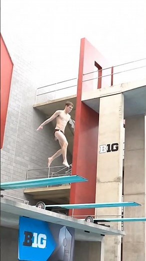 Carson Tyler's Spectacular 5337D Dive | Big Ten 2024 Men's 3m Springboard Final