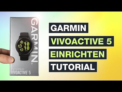 Setting up and creating an account with the Garmin VIVOACTIVE 5 - Connecting your smartwatch to y...