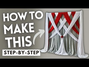 How To Make This Curtain Backdrop | DIY Draping Tutorial