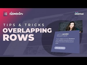 Overlapping Rows in Elementor