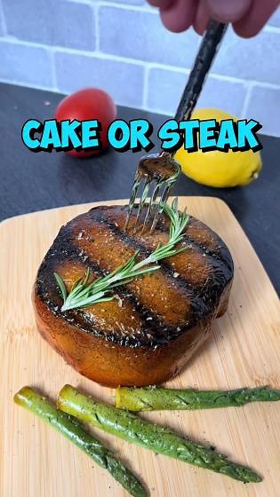Cake or steak?