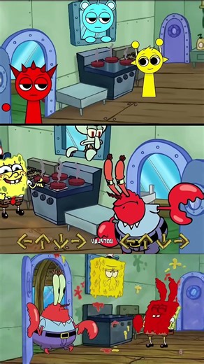 FNF Mr. Krabs Gets Furious vs. Sprunki Mod - Friday Night Funkin' on Mobile! #fnf #fnfmod #fnfand...