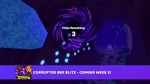 Coming Week 2: Corrupted Bee Blitz! 🐝The corruption is going after the Easter World Tree! Every 2 hours, corrupted mobs will surround the tree, and it's up to you to clear out the corruption to save it!If you can all protect the tree from the corruption, it'll reward you handsomely! Based on the time the event is completed, more rewards will fall from the tree! Here's what you may see:More rewards will drop if you can complete Corrupted Bee Blitz:- within 20 minutes- within 15 minutes- within 1