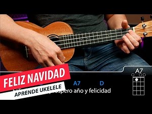 Feliz Navidad - Christmas Ukulele Tutorial (EASY) How to play on Ukelele